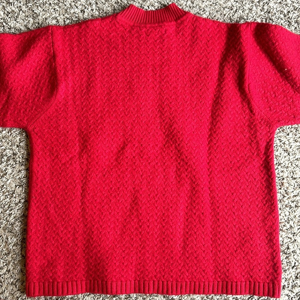 Alex Cannon Rowayton Wool Blend Red Ribbed Crew Neck Sweater Size XXL - Picture 10 of 10